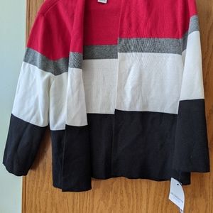 NWT Liz Claiborne XL 3/4 sleeve open cardigan
